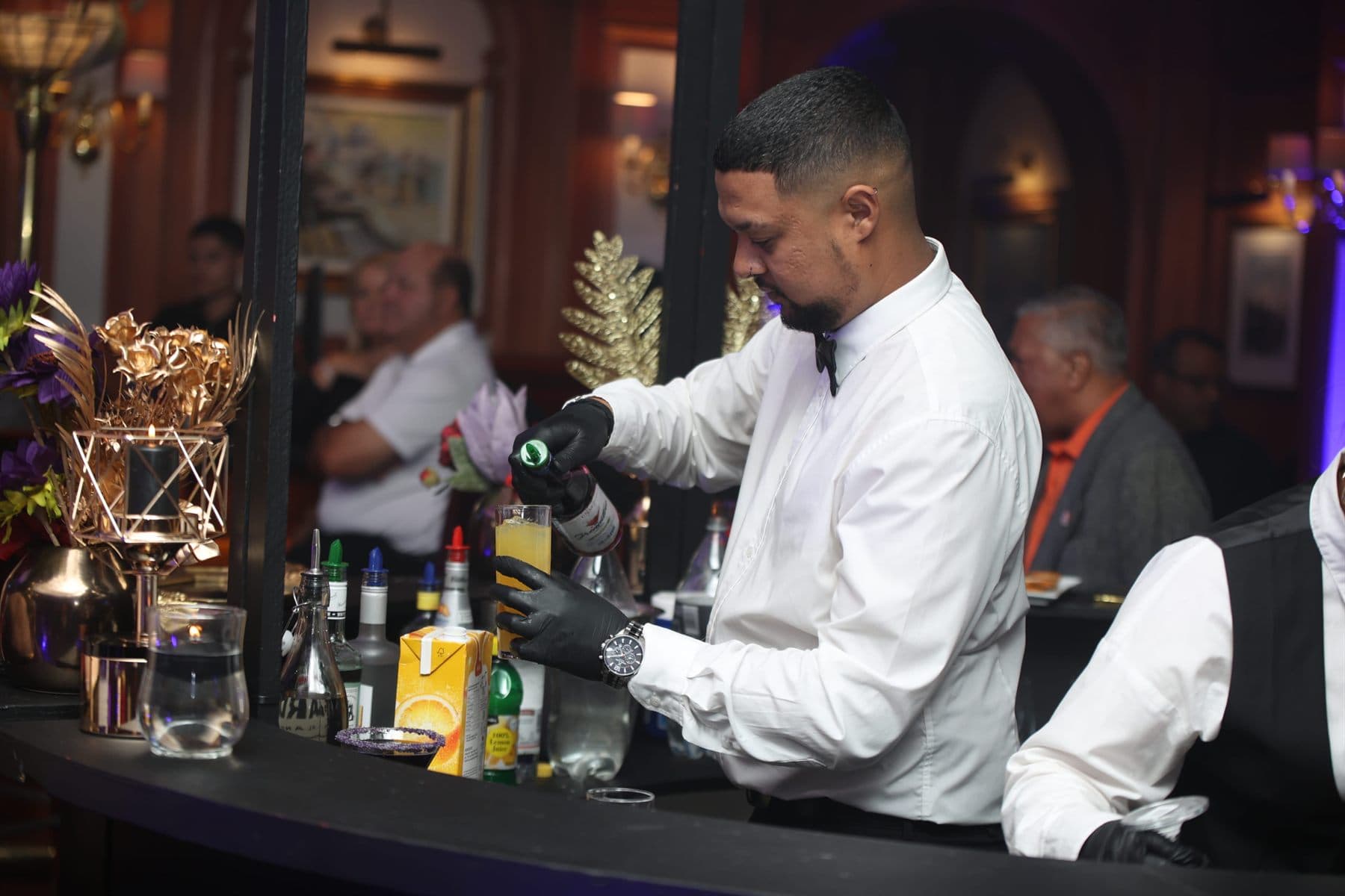 Full Circle Staffing waiter serving guests